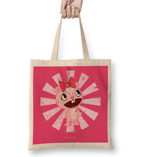 Giggles Retro Japanese Happy Tree Friends Bez Çanta Uzun Saplı