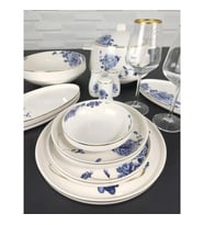 Roy King Blue Blanch 60 Parça Porselen Yemek Takımı Dsn 042