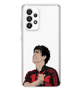 Samsung Galaxy A13 Uyumlu Kaka Leite Futbol Tasarımlı Şeffaf Telefon Kılıfı