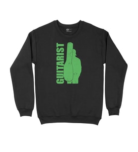 Guitarist Siyah Sweatshirt