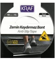 KRAF 2585 KAYDIRMAZ BANT 50mm X 15m SİYAH