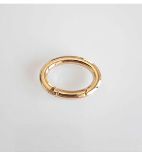 Angel Çanta Aksesuar Gold Oval Yaylı Halka
