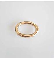 Angel Çanta Aksesuar Gold Oval Yaylı Halka