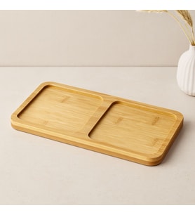 Bambu 2 Bölmeli Yağdanlık Altlığı 20x10x0.8 cm