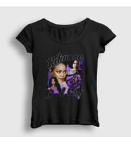 Presmono Kadın Siyah Bad Gal Rihanna T-Shirt 394773tt