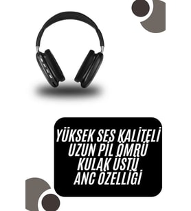 Kulak Üstü Kablosuz Bluetooth Kulaklık Yumuşak Süngerli Sd Kart Girişli