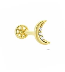 Glorria Altın Ay Tragus Piercing