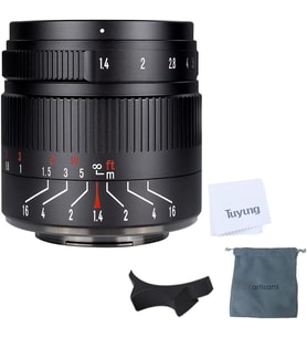 55mm F1.4 Large Aperture Portrait Manual Focus Micro Camera Lens Fit for Sony NEX-6R NEX-7 A3000 A5000 A5100 A6000 A6300 A6500 and TUYUNG Cloth