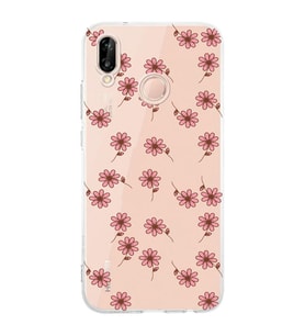 Huawei P20 Lite Uyumlu Baskılı Yumuşak Silikon Şeffaf Telefon Kılıfı