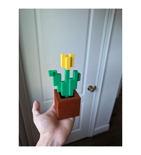 Minecraft Saksılı Çiçek Dekor