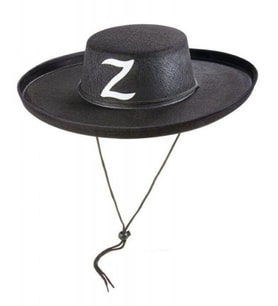 Z Logolu Çocuk Boy Bağcıklı Zorro Şapkası