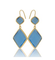 Kadir Jewellery 22 Ayar Altın Kaplama Kadın Sallantılı Küpe -El İşçiliği Ve Hipoalerjenik Küpe
