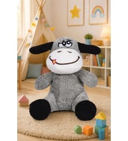 Harika Peluş 20 - 25 cm Sevimli Eşek (%100 Yerli ) (Gri)