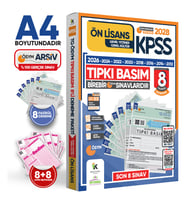 2028 KPSS Önlisans ÖSYM Çıkmış Soru Tıpkı Basım 8li Deneme Paketi Türkiye Geneli Dijital Çözümlü