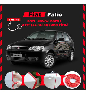 Fiat Palio Oto Araç Kapı Koruma Fitili 5metre Parlak Kırmızı Renk