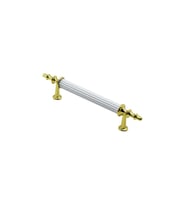 10 ADET BEYAZ - ALTIN BORU KULP 9.6CM (5343)