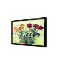 Çiçek Çerçeveli Mdf Tablo