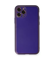 İphone 11 Kılıf Co Deri Kapak - Mor