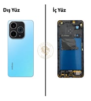 Infinix Hot 40İ Mavi Uyumlu Orta Kasa Full Kasa Kapak Gövde Housing