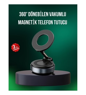 Mey İthalat® Alüminyum Gövdeli Manyetik Araç İçi Telefon Tutucu