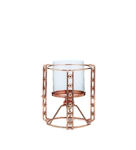 Vitale Alset Bronz Tealight Mumluk 16 cm AK.JE0074
