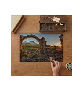 Nora Antik Kenti Tasarımı 240 parça Ahşap Puzzle Ahşap Kutuda MP06854