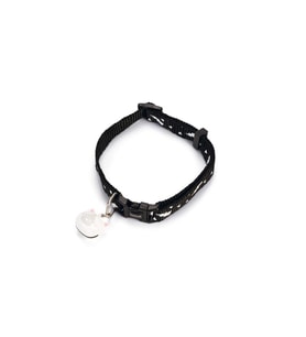 Beeztees Kedi Boyun Tasması, Zilli, Siyah, 20-30cm