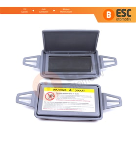 Mercedes W210 W211 İçin 2 Adet Gri Renk Güneşlik Makyaj Ayna Kapağı Aynalı 2108102510 2118100410