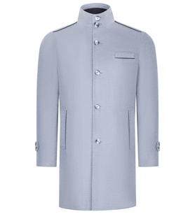 PLT8391 DEWBERRY ERKEK PALTO-AÇIK GRİ