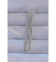 Pirinç Gümüş Renk Zirkon Taşlı Su Yolu Model Küpe TJ-BKP9146