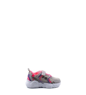 Fast Step Unisex Çocuk Sneaker Ayakkabı 868XCAF2110 (Gri-Fuşya)
