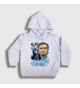 Presmono Unisex Çocuk Beyaz The Special One Jose Mourinho Kapüşonlu Sweatshirt 429802tt