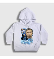 Presmono Unisex Çocuk Beyaz The Special One Jose Mourinho Kapüşonlu Sweatshirt 429802tt