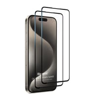 Microsonic Apple iPhone 15 Pro Max Crystal Seramik Nano Ekran Koruyucu Siyah (2 Adet)