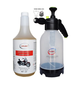AKBEL KÖPÜK YAPAN BASINÇLI POMPA 2 LT+MOTOSİKLET ŞAMPUANI 1 LT