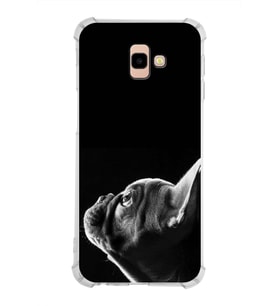 PrintiFy Samsung Galaxy J4+ Plus Uyumlu Köpek 1 Baskılı Şeffaf Köşe Korumalı Antişok Kılıf