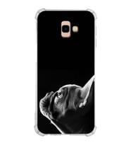 PrintiFy Samsung Galaxy J4+ Plus Uyumlu Köpek 1 Baskılı Şeffaf Köşe Korumalı Antişok Kılıf