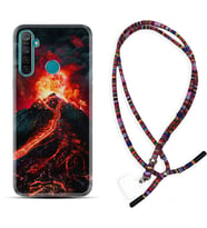 Realme 5i 5 Pro 6i 7 Pro 8 Kılıf Boyun Asklı Rasta Silikon Yanardağ 1611