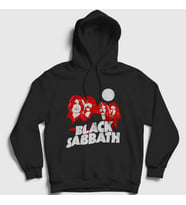 Presmono Unisex Siyah Band Black Sabbath Kapüşonlu Sweatshirt 17350tt