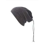 ERKEK POLAR İPLİ STOPERLİ BOYUNLUK BERE (Gri)