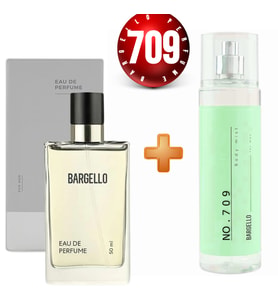 Bargello 709 Erkek Parfüm Oriental 50 ml + No709 Erkek Bodymist 200 ml Edt