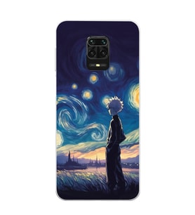 Xiaomi Redmi Note 9S - Redmi Note 9 PRO Uyumlu Killua Tasarımlı Şeffaf Telefon Kılıfı