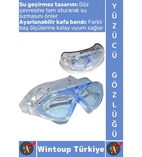 #Gözlük Ergonomik Konforlu Su Geçirmez Buğu Önleyici Ayarlanabilir Şık Çocuk Yetişkin Yüzücü Gözlüğü