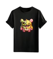 Animasyon  Görselli  Unisex (Tshirt) Tişört (Siyah)