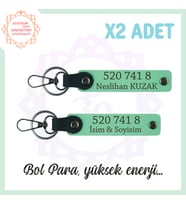 Yeşil, Adınıza Özel, Manevi Denge ve Enerji İçin İdeal, Hediyelik 2'li Anahtarlık Takım 520 741 8