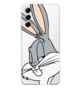 Samsung Galaxy S21 FE Uyumlu Bugs Bunny Desenli Şeffaf Telefon Kılıfı