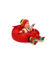 TOKKO Bebek Bebe Yatmaz Oturma Destek Minderi - Bebek Koltuğu - Büyük Bebek Oturağı Bebeyatmaz (Kırmızı)