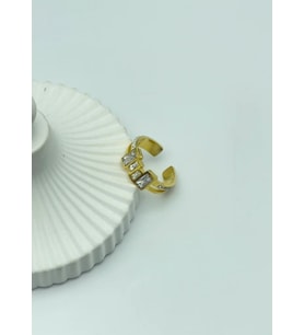 Çelik Gold Ayarlanabilir Yüzük - 25yzk152