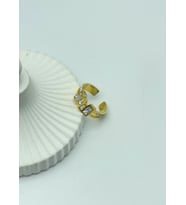 Çelik Gold Ayarlanabilir Yüzük - 25yzk152