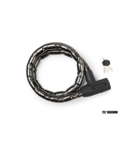 Bisiklet ve Motosiklet Anahtarlı Halat Çelik Kilit Bilyalı Kilit 25*1000 mm Motor Bisiklet Kilidi